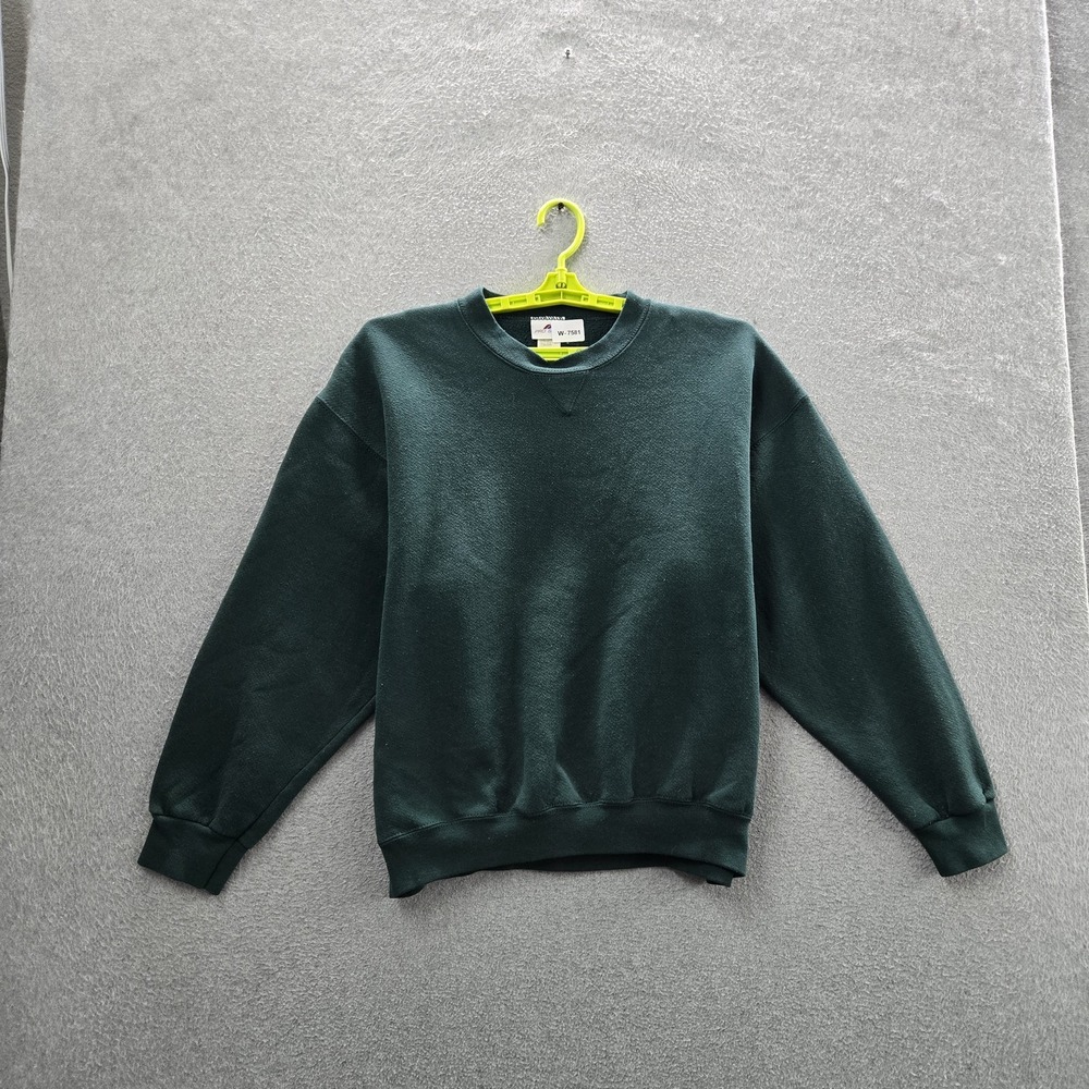 Pro Spirit Men Sweatshirt L Green Fleece Long Sleeve Made In USA‎ Pullover